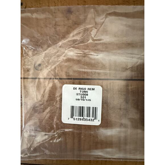 NEW Tumi Sunglasses Mens Black Aviator Made in Japan 59mm Case Cleaning Cloth - Picture 5 of 13